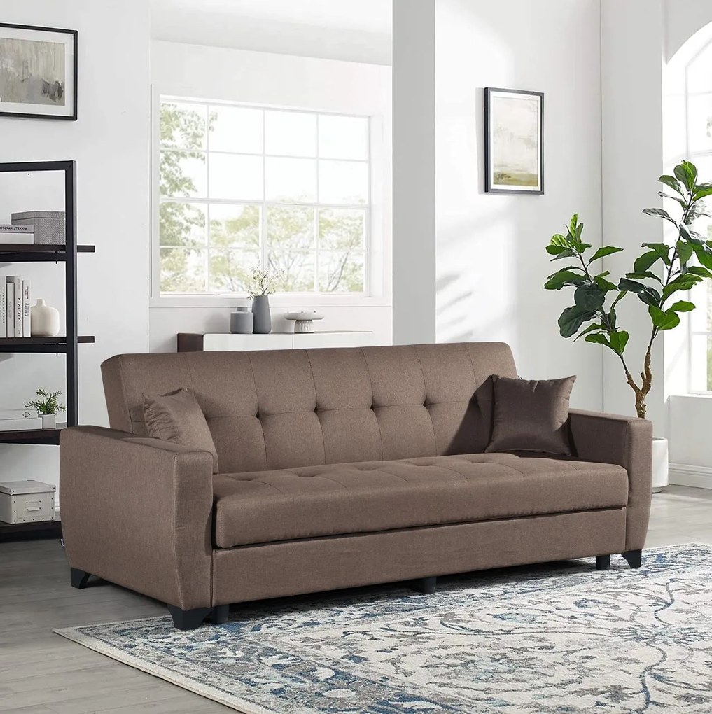 Разтегателен диван Baron 3seater-кафяво