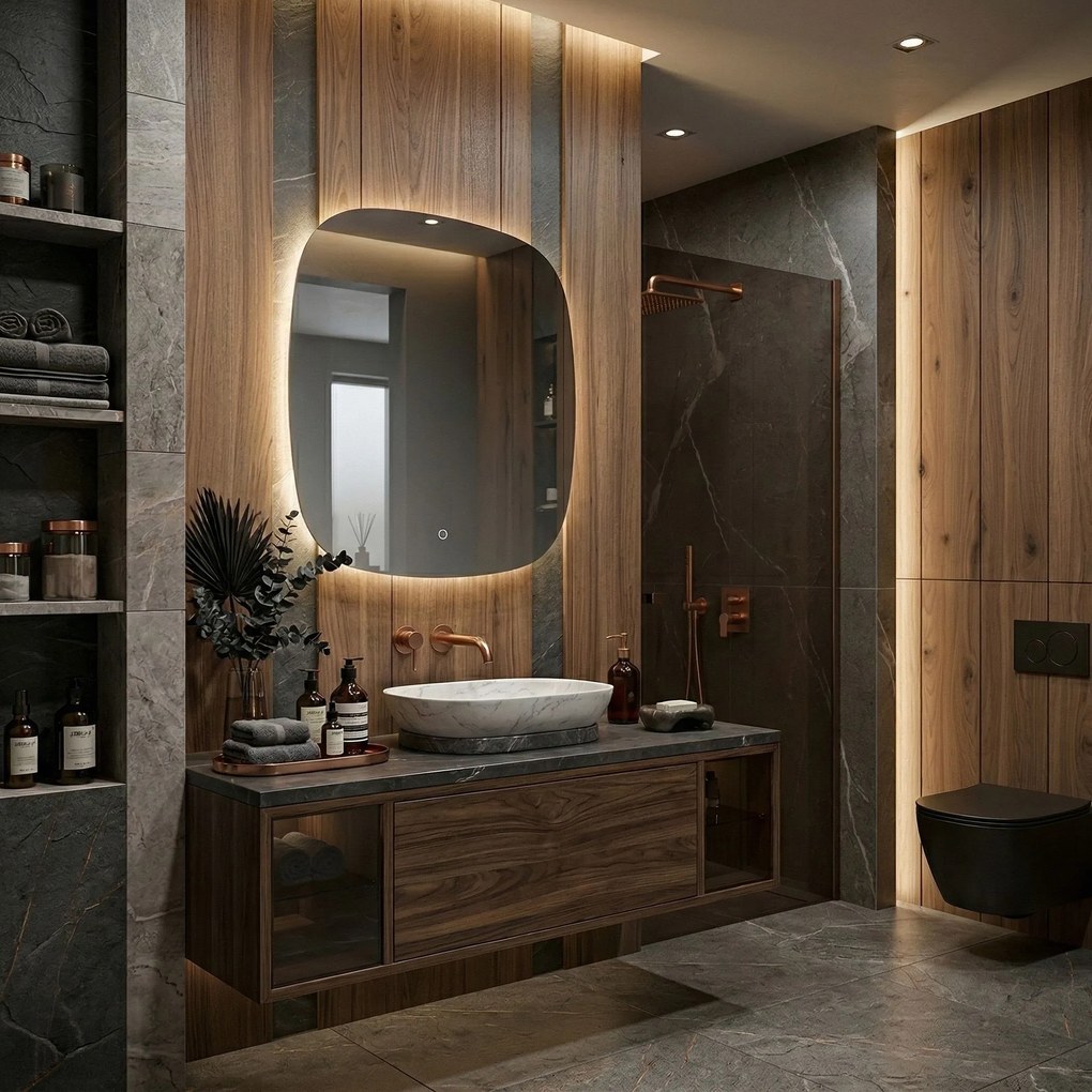 Огледало LED 70x70cm TOP