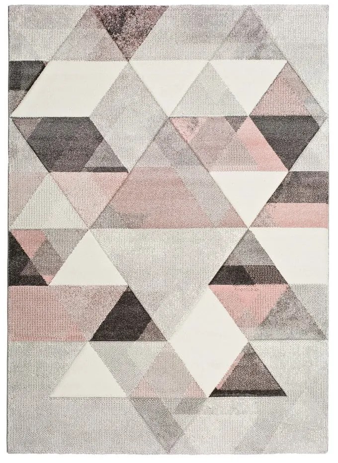 Šedo-růžový koberec Universal Pinky Dugaro, 60 x 120 cm