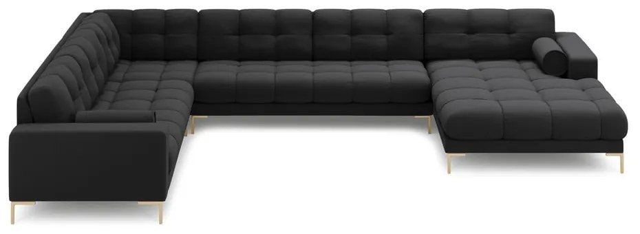 Тъмносив ъглов диван (ляв ъгъл) Bali – Cosmopolitan Design