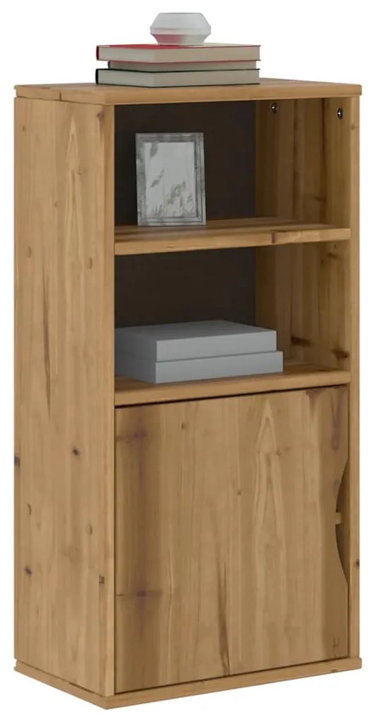 4103595 vidaXL Страничен шкаф ODDA 40x24x79 cm масивна дървесина бор