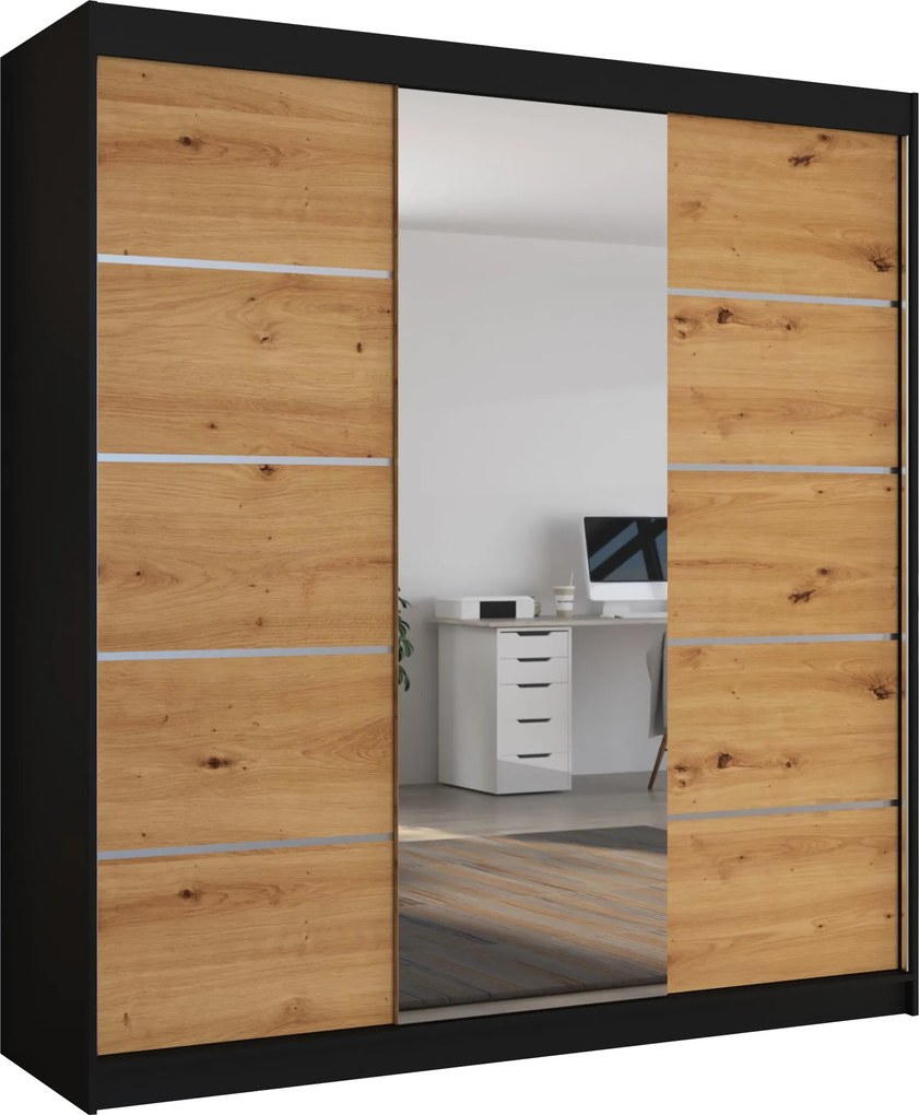 Гардероб Varus 200 Sliding-Black-Artisan