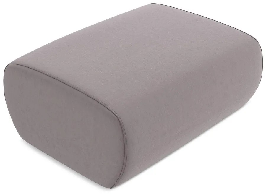 Кадифена табуретка в цвят лавандула Kapua – Makamii