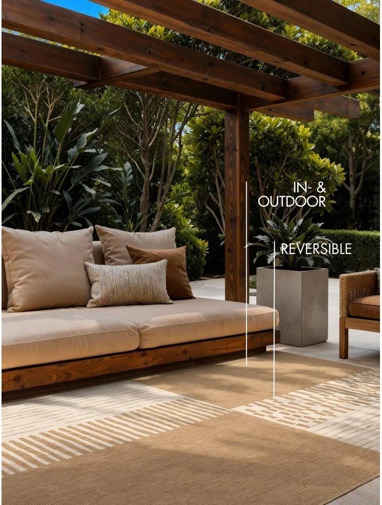 Кремав/в естествен цвят килим за открито и закрито 200x300 cm Haringey Acacia – Ted Baker