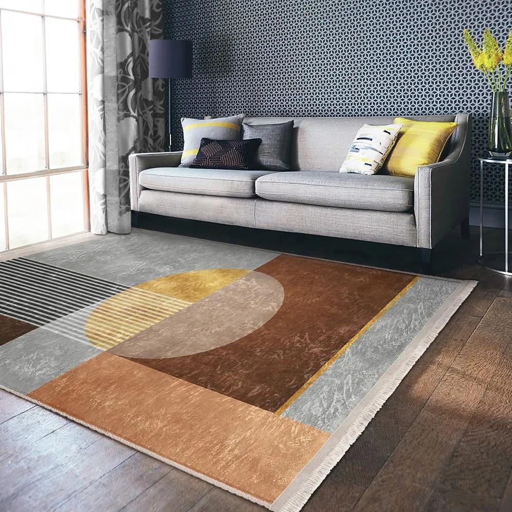 Сиво-кафяв килим 80x200 cm - Mila Home