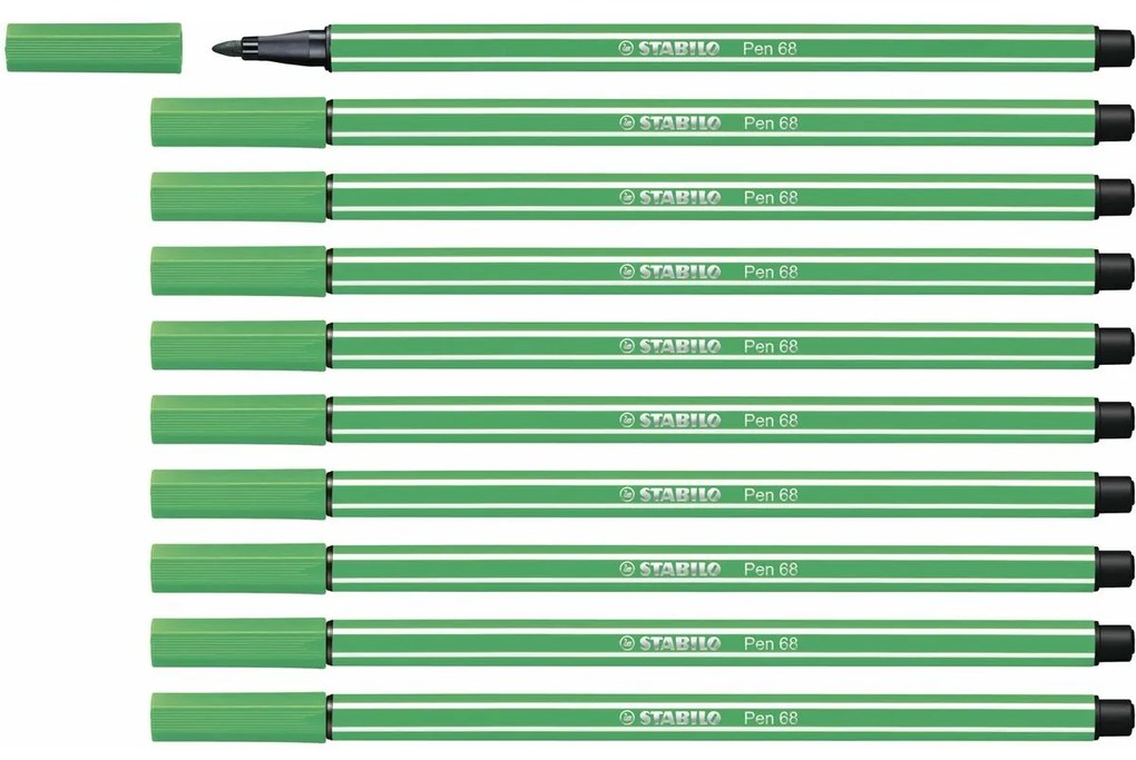 Плумастер Stabilo Pen 68 Зелен 10 броя