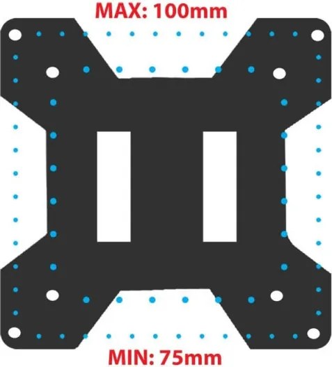 Стойка за монитор Esperanza ERW019, 17"-27", За 1 монитор, Пружинен механизъм, VESA 75/100 mm, До 6 кг, Черен