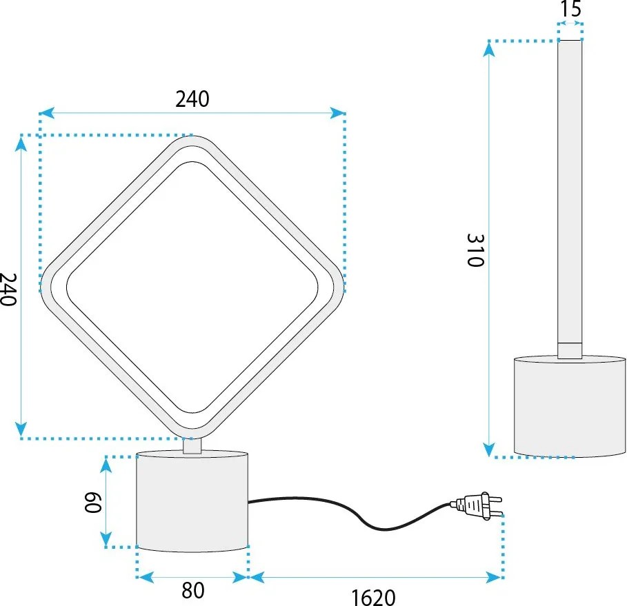 Нощна LED лампа LHJ124-T Черна