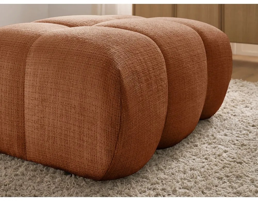 Шенилова табуретка в тухлен цвят Ivane – Bobochic Paris