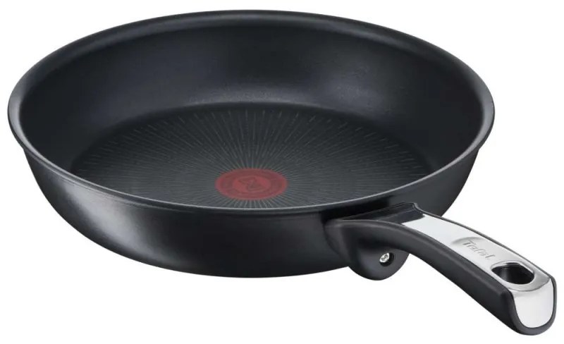 Тиган Tefal G2550672, 28 см, Thermo-Spot, Незалепващо титаниево покритие X6, Индукция, Черен