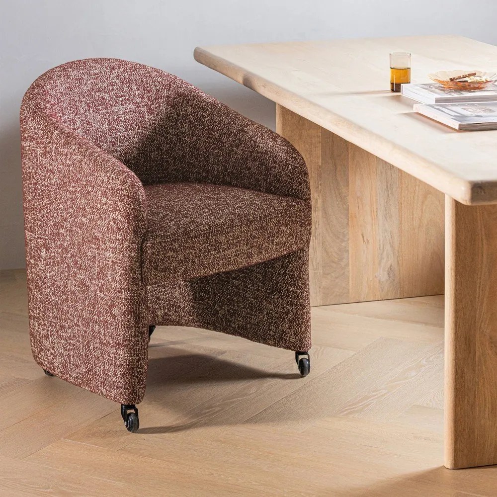 Теракотен тапициран офис стол Cordo – WOOOD