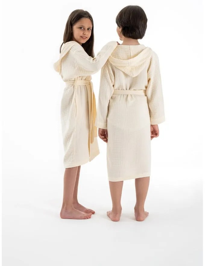 Кремава муселинова детска хавлия размер 7-8 години Muslin – Foutastic