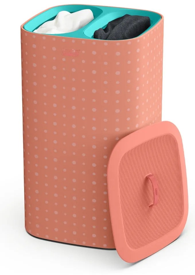 Розов текстилен кош за пране 60 l Tota Pop – Joseph Joseph