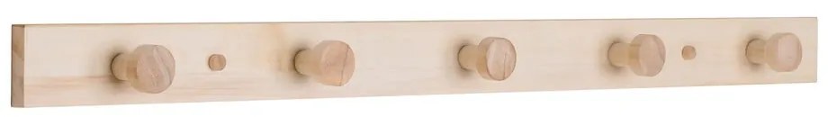 Стенна закачалка от тополова дървесина в естествен цвят Abano - House Nordic