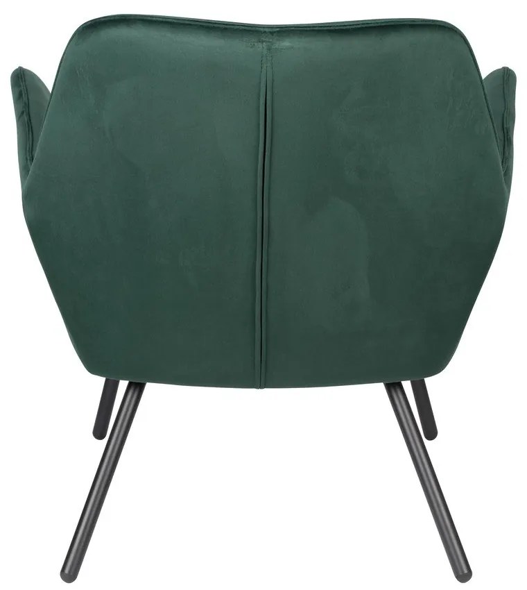 Тъмнозелено кадифено кресло Bon - White Label