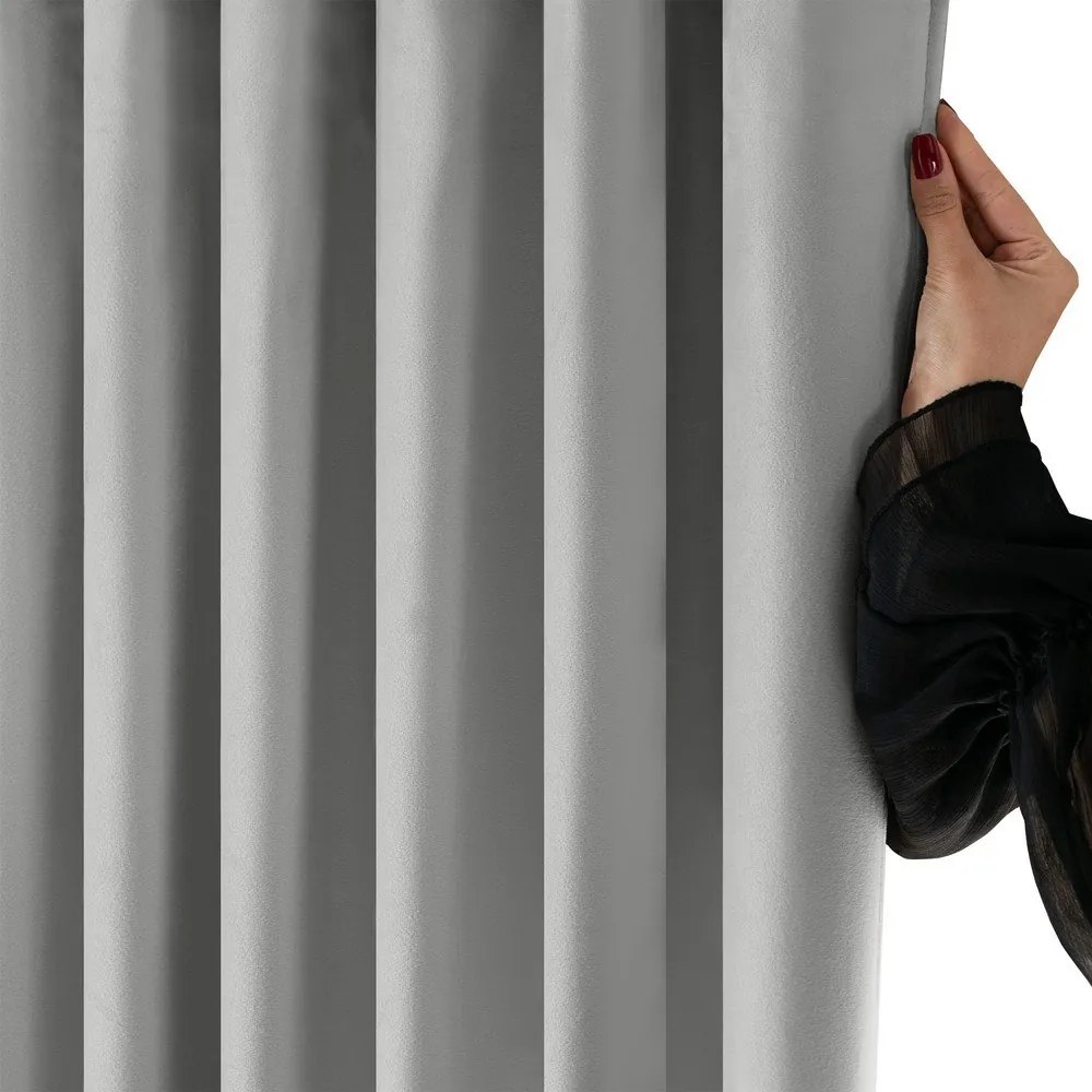 Сива затъмняваща завеса 530x175 cm Velto – Filumi
