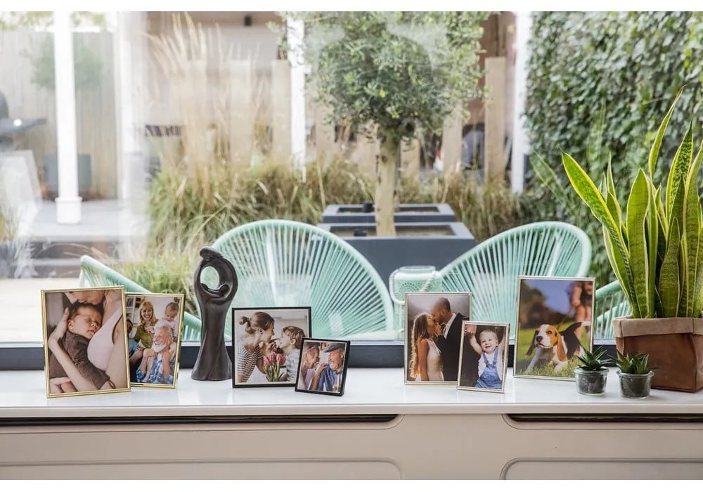 Метална стояща/висяща рамка в златисто 11x16 cm Sweet Memory – Zilverstad