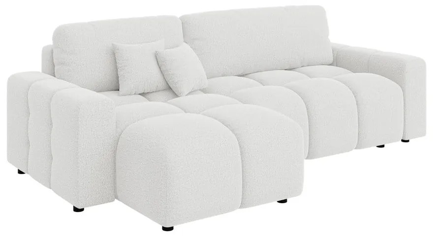 Бял разтегателен ъглов диван (променлив) Luki – Ropez