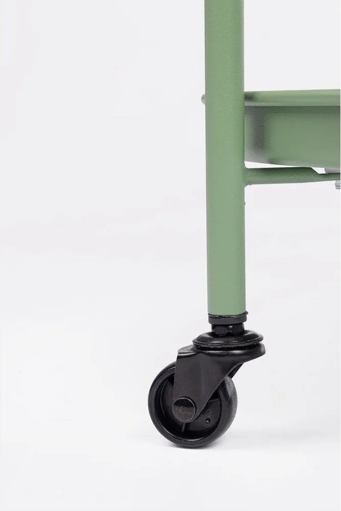 Стоманена маса за сервиране на колелца ø 44,5 cm Austin – Yes Everyday