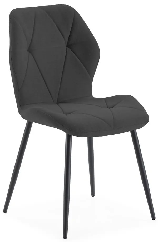 Черни трапезни столове в комплект от 4 броя Luna - Marckeric