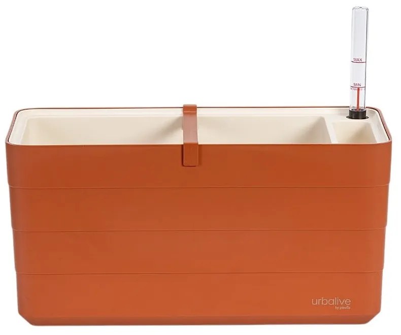 Пластмасова самополиваща се саксия за цветя 39,5 cm Berberis – Plastia