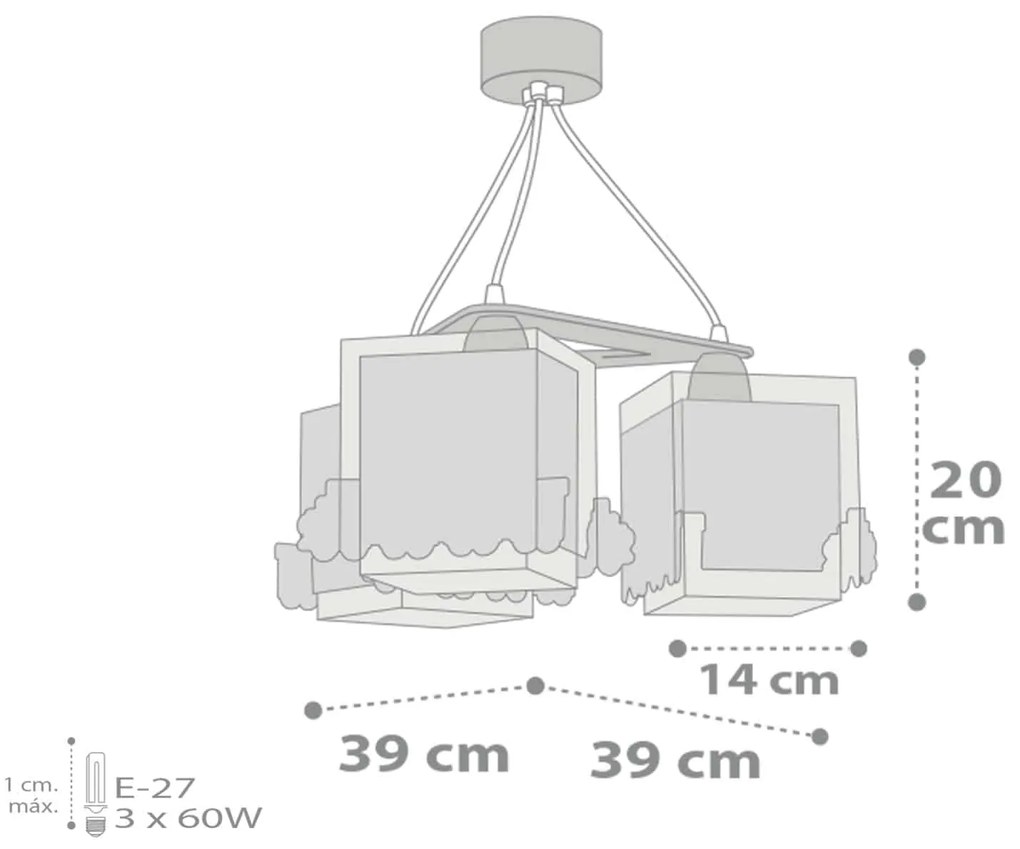 Полилей Ango The Night Train три светлини