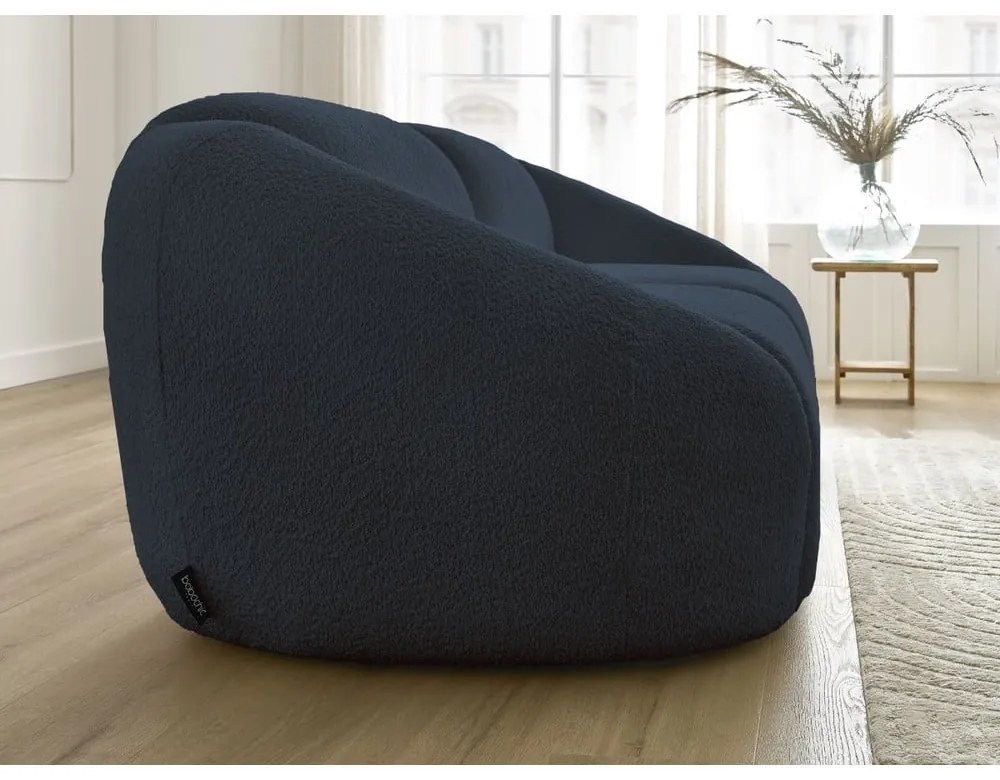 Тъмносин диван от букле 230 cm Tina – Bobochic Paris