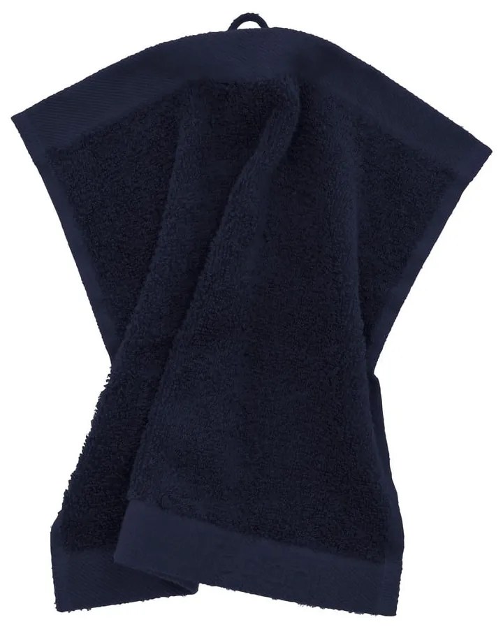 Тъмносиня памучна кърпа от тери 30x30 cm Comfort – Södahl