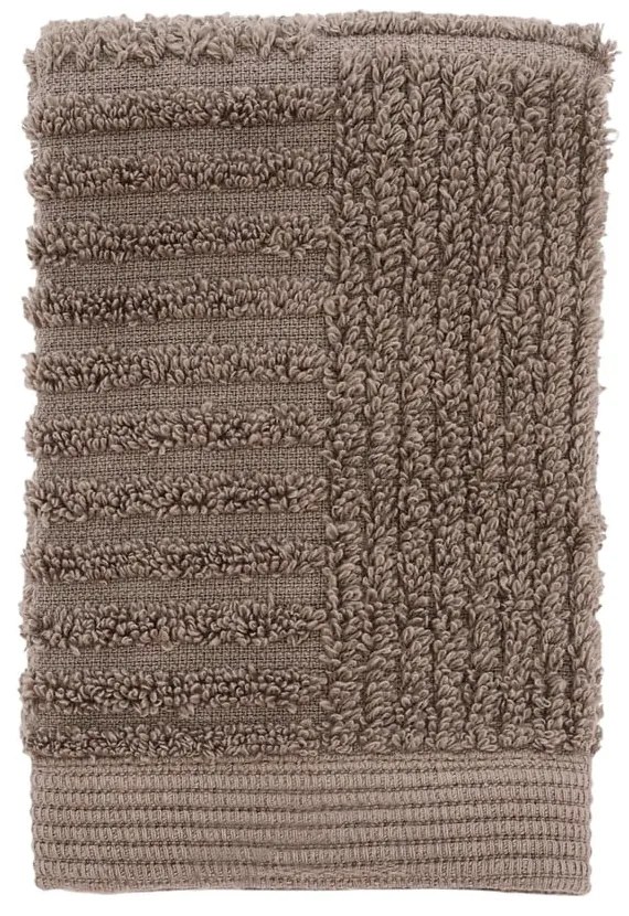 Кафяво-сива памучна кърпа от тери 30x30 cm Classic – Zone