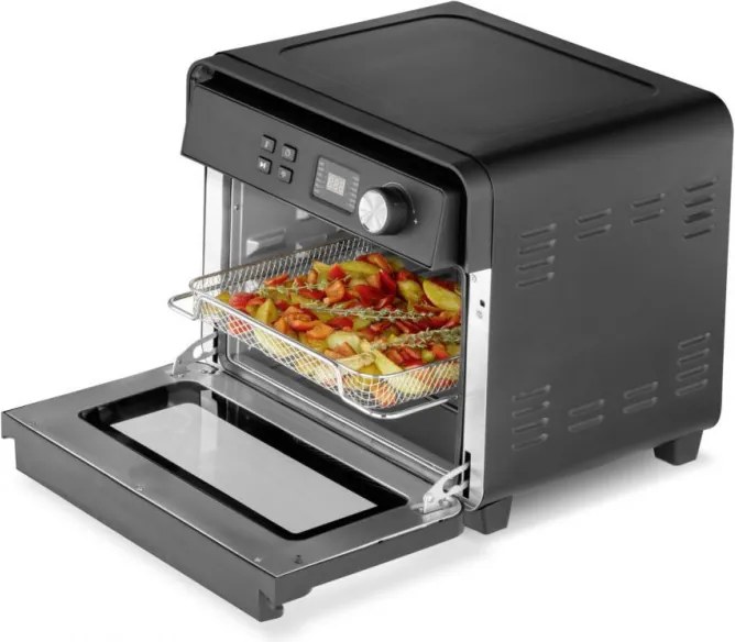 Мултифункционална Air Fryer фурна Caso AirFry Chef 1700, 1700W, 22 л, 12 програми, 40-230°C, Таймер, Осветление, Сушене, Черен