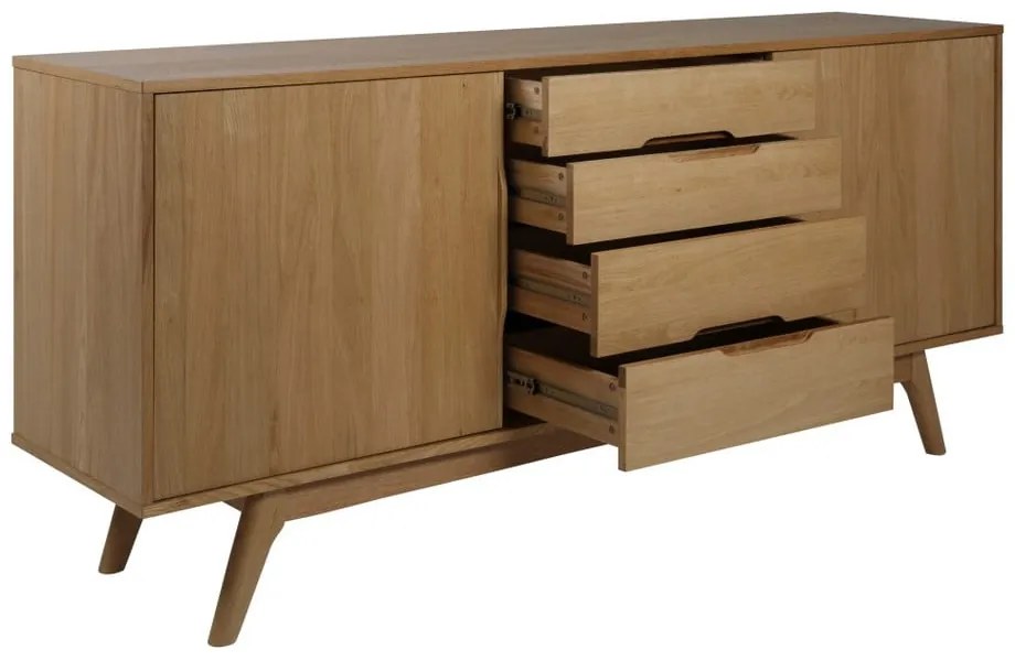 Нисък скрин от дъб 180x84 cm Marte - Actona