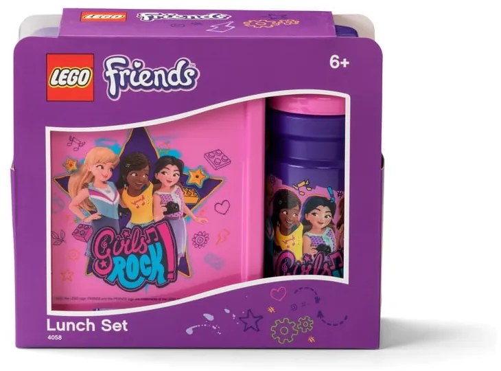 Комплект бутилка за вода и кутия за закуски Friends Girls Rock - LEGO®