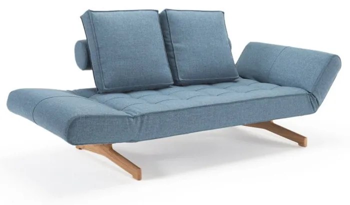 Светлосиня лежанка Innovation Ghia Chrome Mixed Dance Light Blue