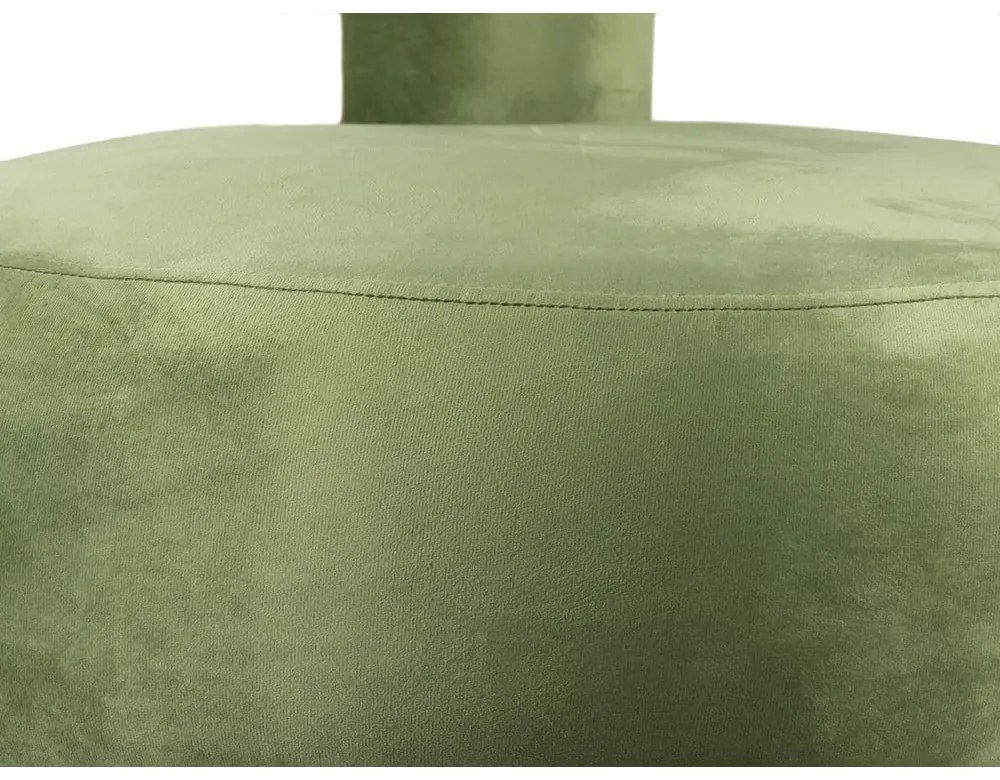 Светлозелено кадифено кресло Abrazo – Leitmotiv