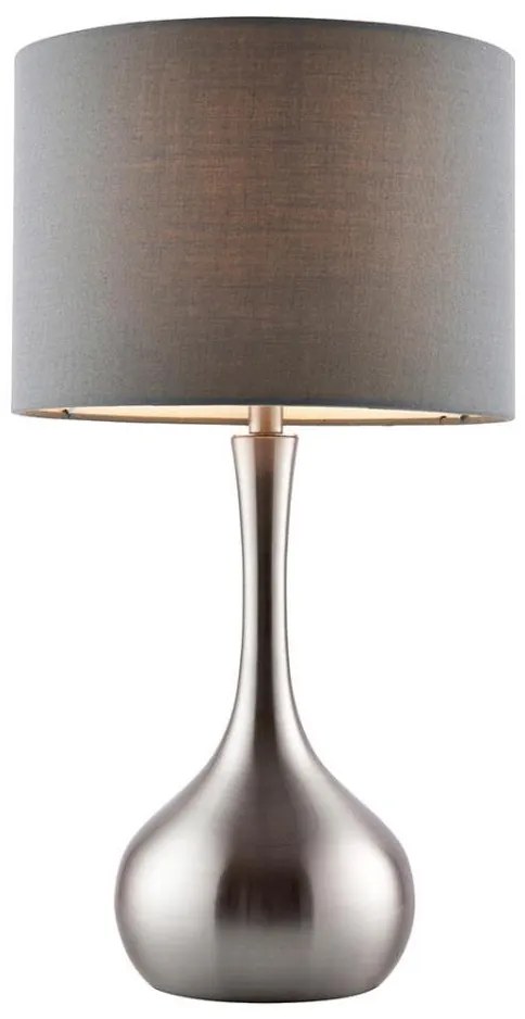 Endon 61192 - Регулируема настолна лампа PICCADILLY 1xE14/40W/230V мат хром/сиво