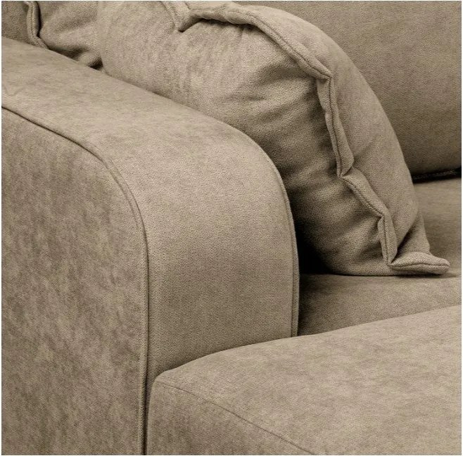 Светлокафяв ъглов диван (ляв ъгъл) Beata - Ropez