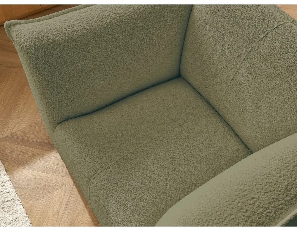 Зелено кресло от прежда с примки от букле Giorgia – Bobochic Paris