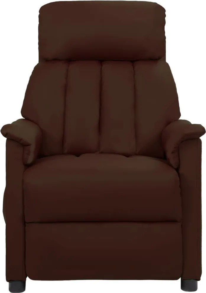 338851 vidaXL Наклоняем стол, кафяв, изкуствена кожа