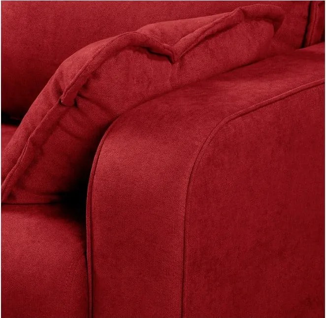 Червен ъглов диван (ляв ъгъл) Beata - Ropez