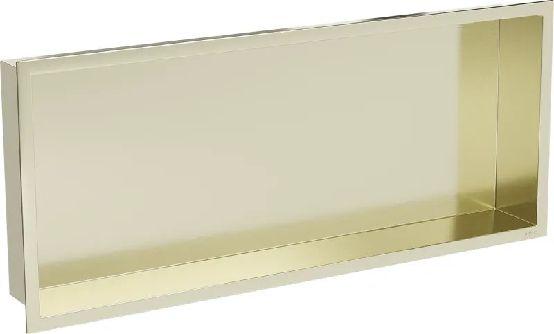 Mexen X-Wall-R нишева полица с маншет 75 x 30 cm, златна четкана - 1950753010
