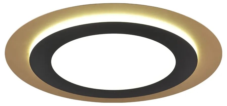 LED осветително тяло за таван с възможност за димиране в черно и златисто ø 45 cm Morgan - Trio