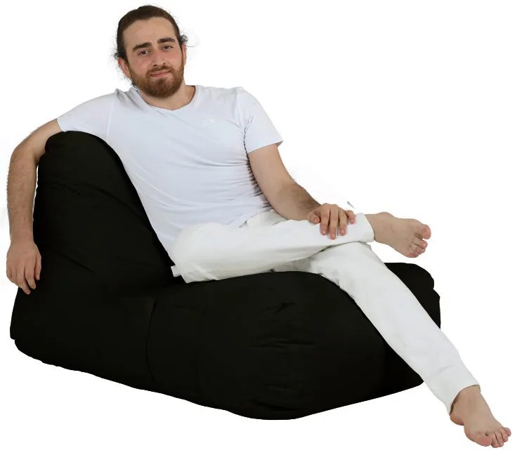Градински пуф Trendy Comfort Bed Pouf, цвят Черен