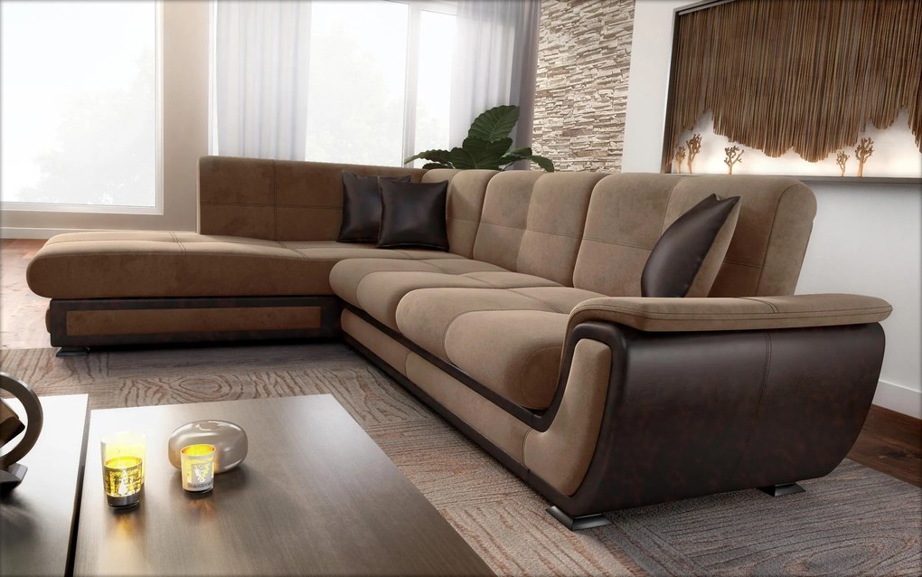 Разтегателен ъглов диван + клик-клак механизъм Принцес II