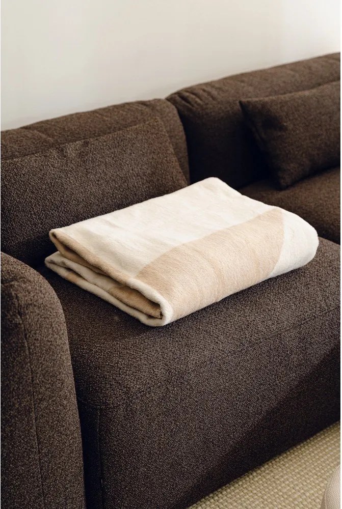 Бежово/кремаво одеяло 150x200 cm Tul – noo.ma