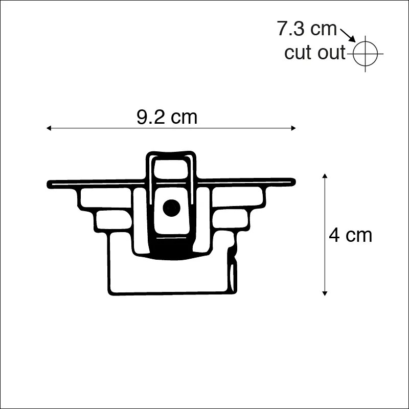 Комплект от 3 вградени прожектора бели с LED 3-степенна димиране - Miu