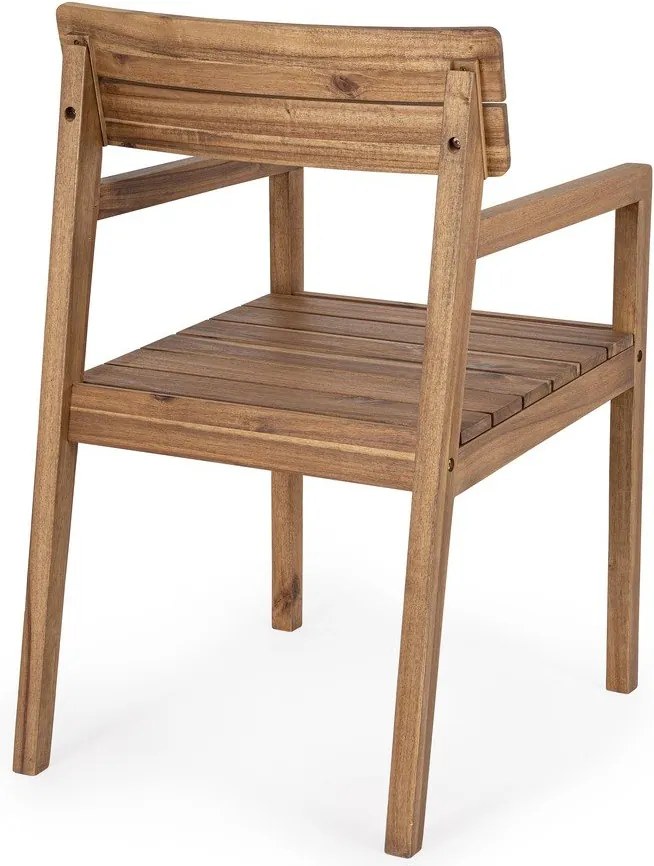 Градински стол от масивно дърво в естествен цвят Rodano – Bizzotto