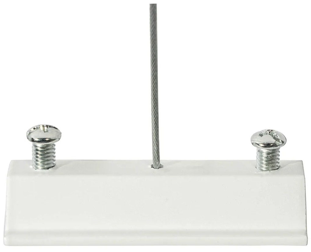 Модерна окачена релсова система за осветление с 6 прожектора, бяла, 1-фазна GU10 50mm - Iconic Ruby Honey