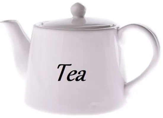 Чайник от бяла керамика , 1000 ml - Dakls