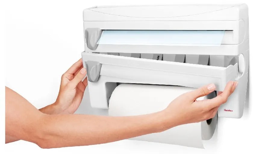 Кутия за кухненски кърпи и други аксесоари , дължина 38 cm - Metaltex