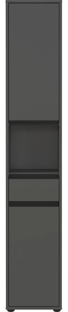 Антрацитен висок шкаф за баня 33x181 cm Lemont – Germania